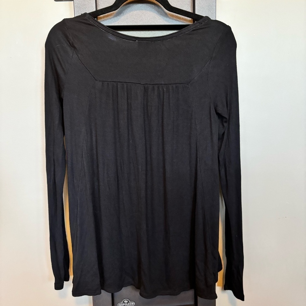 We the Free - Free People Black Cotton Swing Shirt - size XS - Picture 5 of 8